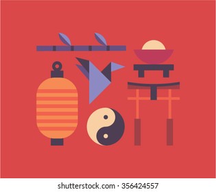 Vector Asia illustration