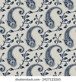 Vector Asian paisley pattern design