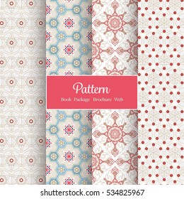 Vector Asian Pattern Set - Background Design for Package / Book / Screen 