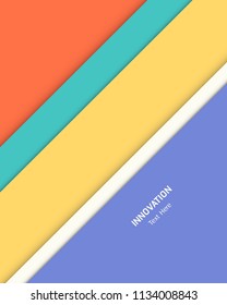 vector askew five colors paper style background for brochure banner or publication