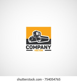 Vector Asphalt Compactor Logo.