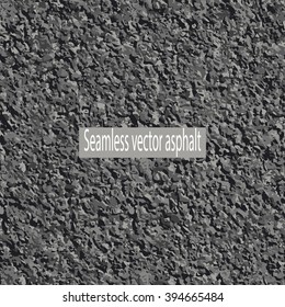 Vector asphalt structure. Seamless realistic pattern.
