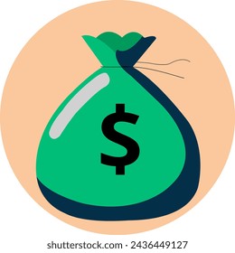 Inversión en activos vectoriales
 icono adecuado para
 presentación y 
proyecto de crecimiento empresarial