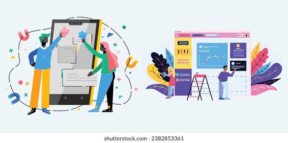 Vector assets for startup companies, providing dynamic visual elements to enhance branding, presentations, and marketing materials