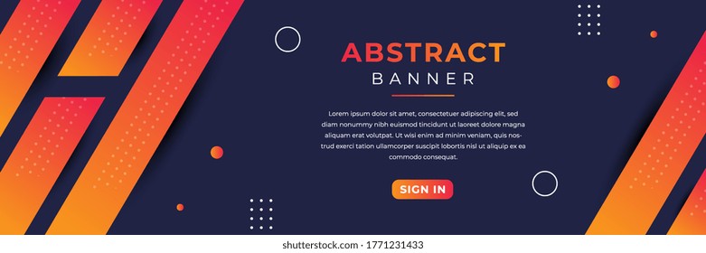 Banner astracto vectorial moderno fondo web o plantillas de cabecera. espacio para el texto.