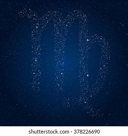 Vector astrological element. Zodiac signs. Horoscope. Virgo.