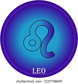 vector astrological sign, zodiac sign lion