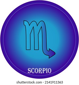 vector astrological sign, zodiac sign Scorpio