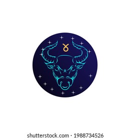 vectorial Signos de zodiaco astrológico. símbolos taurus. Constelaciones sobre el azul
