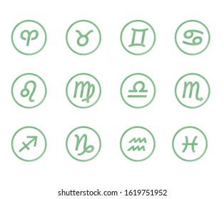  vector, astrology sign icon