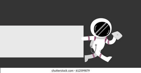 Vector Astronaut Banner for Website