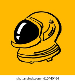 Vector astronaut helmet