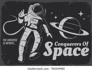 Vector astronaut Illustration.