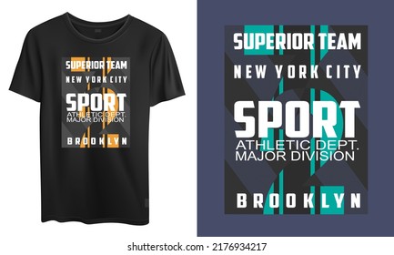 Vector Athletic Mockup T Shirt Design Typography