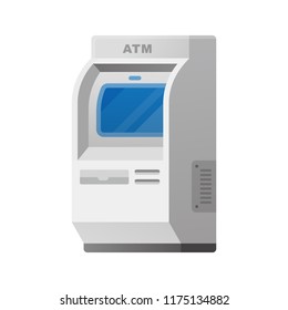 vector ATM, automated teller machine / economic, finance concept / isolated, sign and icon template