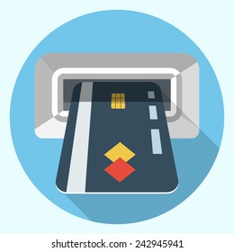 Vector atm machine icon