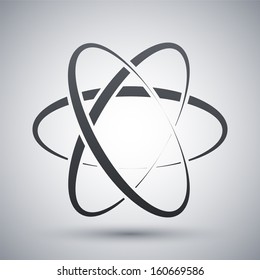 Vector atom icon