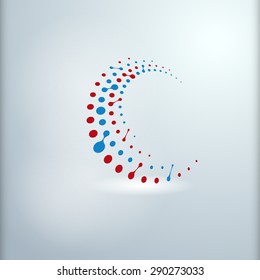 vector atom logo design template