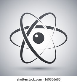 Vector atom model icon