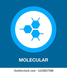 vector Atom symbol, molecule illustration - chemistry molecular element