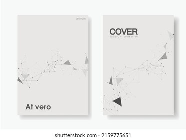 VektorAtome, Hintergrund. Abstrakte Polygonal mit Verbindungspunkten und Linien. Mustertexturtechnologie. Netzwerk-Polygondreieck. Geometrische wissenschaftliche Struktur