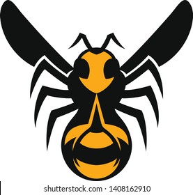 Vector of Attacking Bee with the Sting