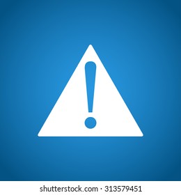 Vector attention sign with exclamation mark icon.