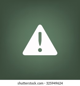 Vector attention sign with exclamation mark icon