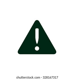 Vector attention sign with exclamation mark icon