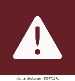 Vector attention sign with exclamation mark icon