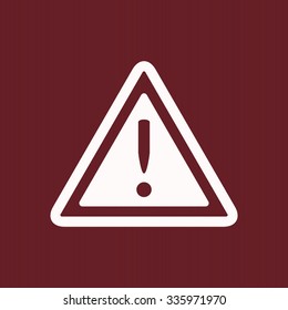 Vector attention sign with exclamation mark icon