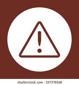 Vector attention sign with exclamation mark icon