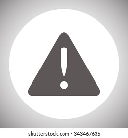 Vector attention sign with exclamation mark icon
