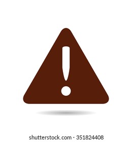 Vector attention sign with exclamation mark icon