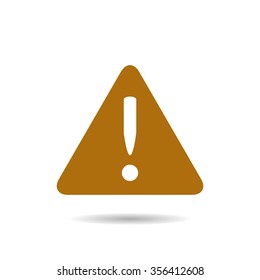 Vector attention sign with exclamation mark icon