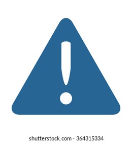 Vector attention sign with exclamation mark icon, vector illustration. Modern design. Flat design style