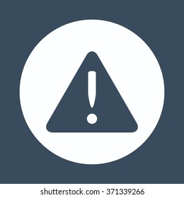 Vector attention sign with exclamation mark icon