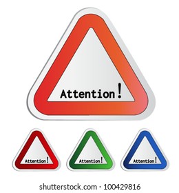 Vector attention symbol - secure warning
