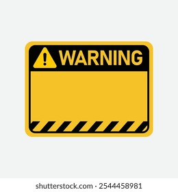Icono de signo de advertencia de atención de Vector: símbolo de precaución para notificación de peligro, alerta o peligro, Clipart