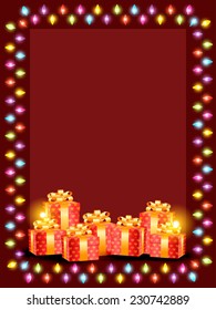 vector attractive background of christmas festival