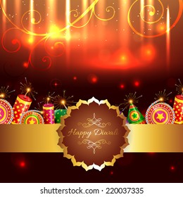 Vector de fondo atractivo diwali con galletas