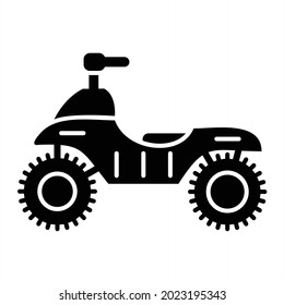 Vector Atv Glyph Icon Design
