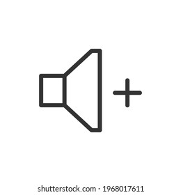 Vector audio line icon. Symbol in trendy outline style. Vector illustration isolated on a white background.