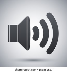 Vector audio speaker icon