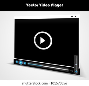 Vector audio video player for web