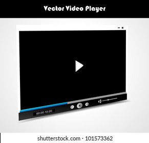 Vector audio video player for web