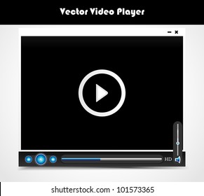 Vector audio video player for web