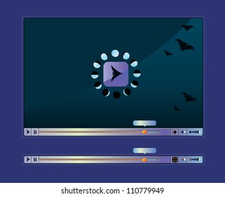 VECTOR / audio and video players / halloween