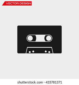 Vector audiocassette icon