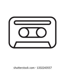 Vector audiocassettes isolated. 90s illistration, compact cassette on white background - Vector